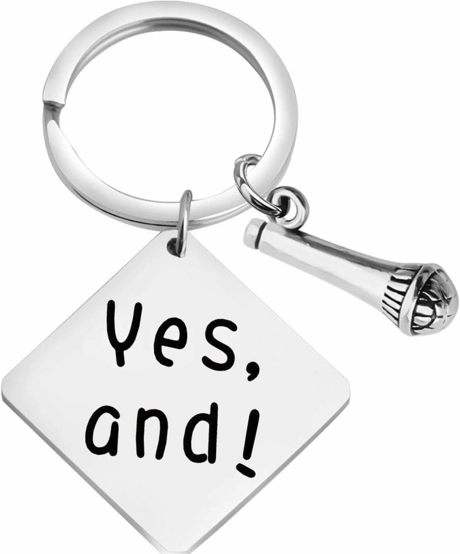 CHOORO Chooro Yes And Keychain Gift For Actors Improvisation Key Ring Comedian Gifts Improvisation Comedy Acting Theater Gift New