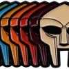 FULLES Fulles Rainbow Mf Doom Mask Brooch Badge Enamel Pin Gladiator Punk Style Accessories Jewelry For Men Women Gifts Best