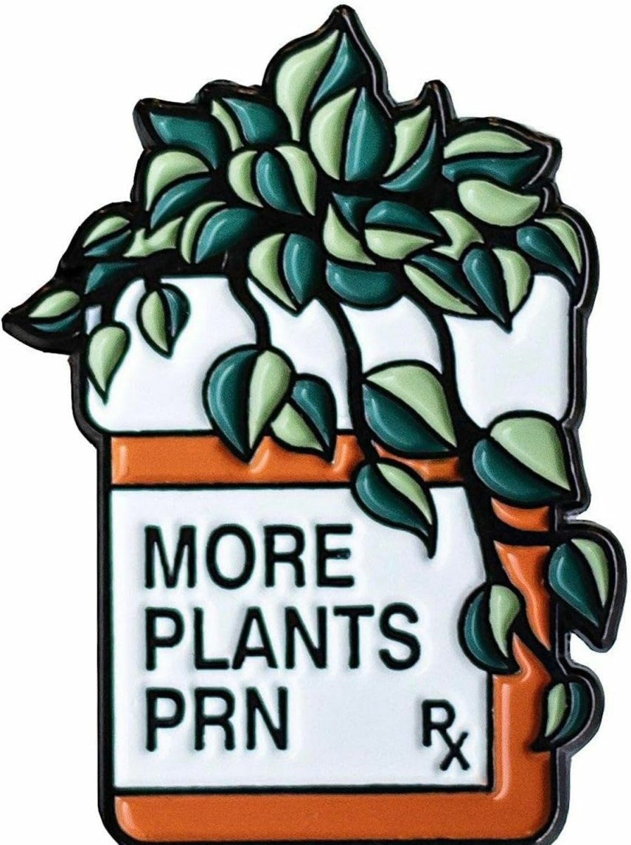 All Night Apparel Plants Rx Botanical Enamel Badge Reel Pin | Cute Nurse Healthcare Medical Pharmacy Gift Online