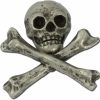 STOCKPINS Skull And Crossbones Jolly Roger Costume Jewelry Lapel Pin Brooch- 2 Piece Set - The Perfect Hat Pins For Bikers And Pirates By Stockpins Best