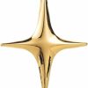 Dtja Gold Star Brooch Pin For Women Men Polished Stainless Steel Fashion Simple Brooches Lapel Pins Unique Hat Bag Dress Accessories Christmas Festival Holiday Birthday Party Jewelry Uni Gift Wholesale