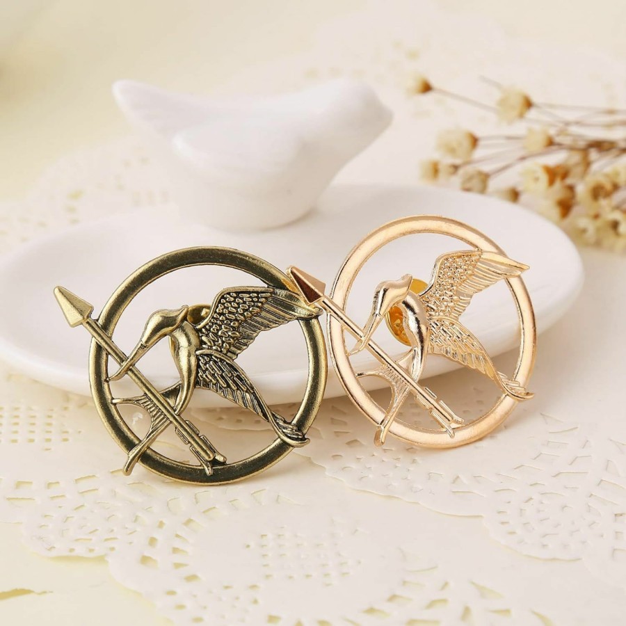 Yissw 3 Pcs Mockingbirds Brooch Set Personality Symbol Animal Birds Film Television Props For Women And Men Hot