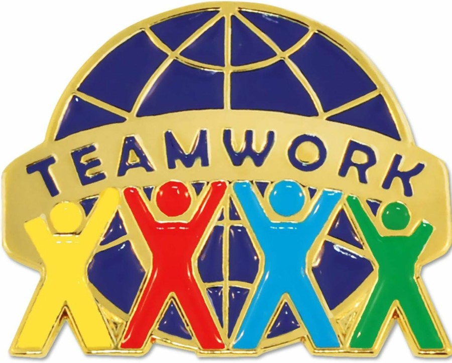 PinMart Pinmart Teamwork Employee Recognition Award Enamel Lapel Pin New