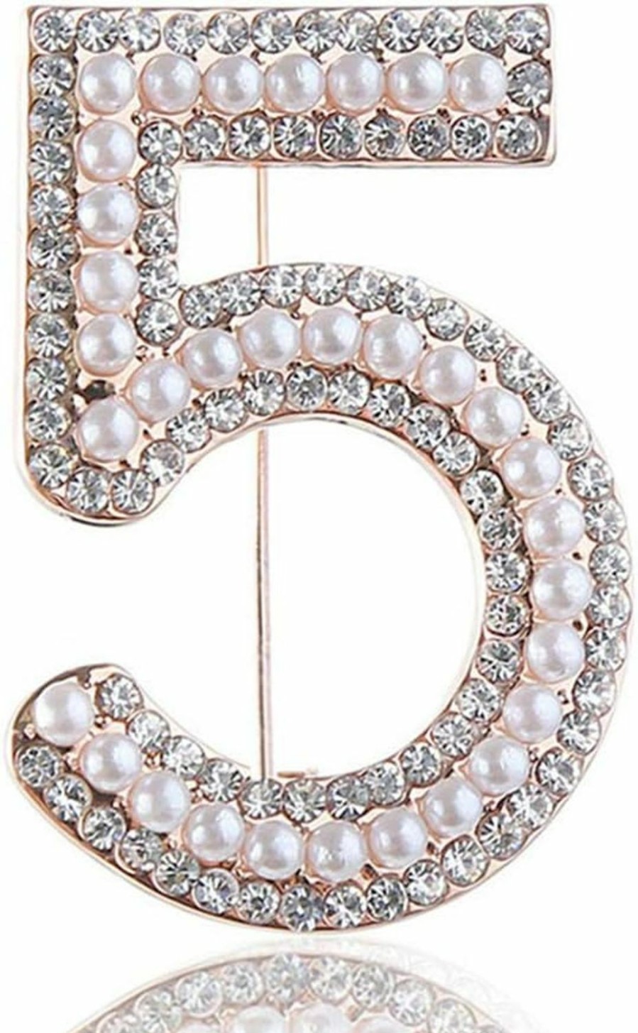 Jokimu Celebrity Designer Pearl Rhinestone Pins Brooches Gift New