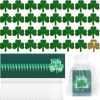 LAIAMER 150 Pcs St. Patrick'S Day Clover Lapel Pins St. Patrick'S Day Enamel Lapel Pin With Blessing Cards And Organza Gift Bags Ireland Irish Three Leaf Shamrock Lapel Pins Patrick Day Irish Festivals Gift Wholesale