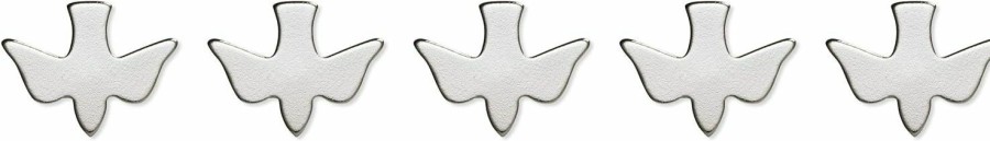 Autom Silver-Toned Holy Dove Religious Lapel Pins, 1 Inch, Pack Of 5 Best