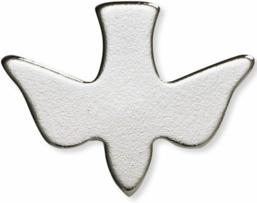 Autom Silver-Toned Holy Dove Religious Lapel Pins, 1 Inch, Pack Of 5 Best