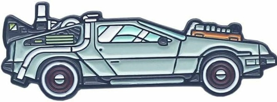 Pinposni Delorean Sports Car Enamel Pin Brooch Cartoon Time Machine Brooch For Backpacks,Metal Badge For Fans Wholesale