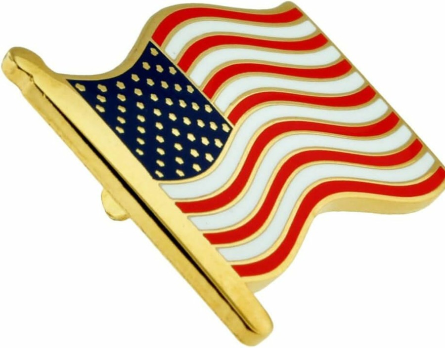 PinMart Pinmart'S American Flag Enamel Lapel Pin 3 Piece Set Best