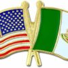 PinMart Pinmart'S Usa And Mexico Crossed Friendship Flag Enamel Lapel Pin - Country Flags Pins For Hats, Jackets, And Backpacks Online