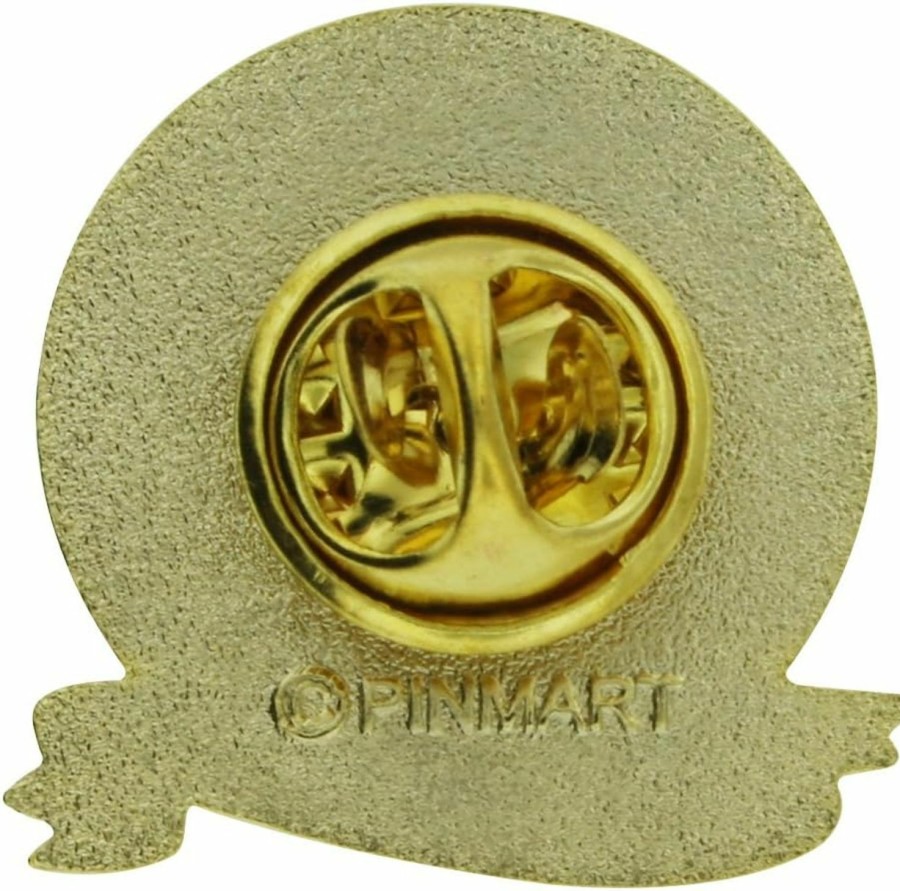 PinMart Pinmart Outstanding Employee Of The Month Lapel Pin Gold Plated Enamel Employee Performance Reward Pin Excellence Recognition & Appreciation Pin Hot