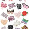 Inbagi Inbagi 20 Pcs Women Girl Power Enamel Pin Aesthetic Cute Flower Enamel Pin Pink Preppy Feminism Enamel Lapel Pin Women Empowerment Brooch For Gifts Backpack Hat Wholesale