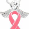 Fundraising For A Cause Breast Cancer Pink Ribbon Pins - Pink Ribbon Wholesale Pack Pins For Breast Cancer Awareness - Perfect For Support Groups, Promotional Events, Gift-Giving And Fundraising Wholesale