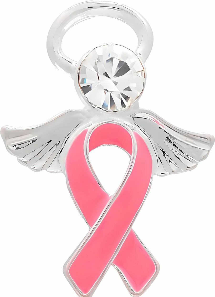 Fundraising For A Cause Breast Cancer Pink Ribbon Pins - Pink Ribbon Wholesale Pack Pins For Breast Cancer Awareness - Perfect For Support Groups, Promotional Events, Gift-Giving And Fundraising Wholesale