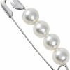 Moon Label Japanese 7.5Mm Akoya Cultured Pearl Brooch For Women With | Elegant Design Excellent Gift | Pearl Brooch Hot