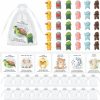 Ceenna Ceenna 90 Pcs Employee Appreciation Gifts Animal Pun Lapel Brooch Thank You Note Cards Mesh Organza Bags Cute Resin Turtle Duck Sheep Bear Elephant Rabbit Pins For Coworker Assistant Gift Pocket Favor Hot