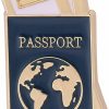 VNEWSCHI Travel Passport Jewelry Enamel Pin Brooch Pin Metal Badges Brooches Lapel Pin Backpack Bag Decoration Pins Pilot Gift New