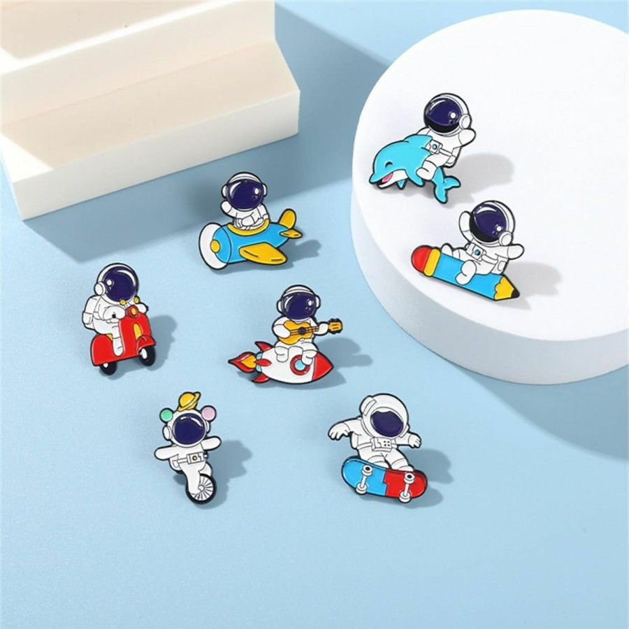 Xacdop Cute Enamel Pins Set Brooch Cartoon Animal Various Novel Designs Brooch Pins For Backpacks Badges Hats Bags Lapel Pins Accessory For Women Girls Gift New