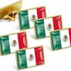 Amazon 6/12/50/100 Pack-Mexico Flag Pins Bulk -1" Metal Patriotic Mexican Mx Lapel Pins Badge Souvenir For Hat Bag Travel Gifts Clearance