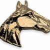 STOCKPINS Stockpins Horse Head Lapel Pin Gold Western Equestrian Pin, Perfect For Cowboy Or Jockey, Backpack Pins And Costume Accessory, Texas Pin, Vest Pin Hot