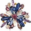 Merdia Merdia Women'S Brooch Pins Fashion Created Crystal Brooches For Wedding Party Christmas Gift Best