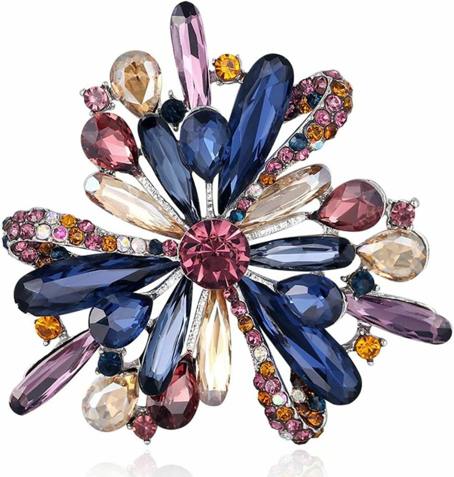 Merdia Merdia Women'S Brooch Pins Fashion Created Crystal Brooches For Wedding Party Christmas Gift Best