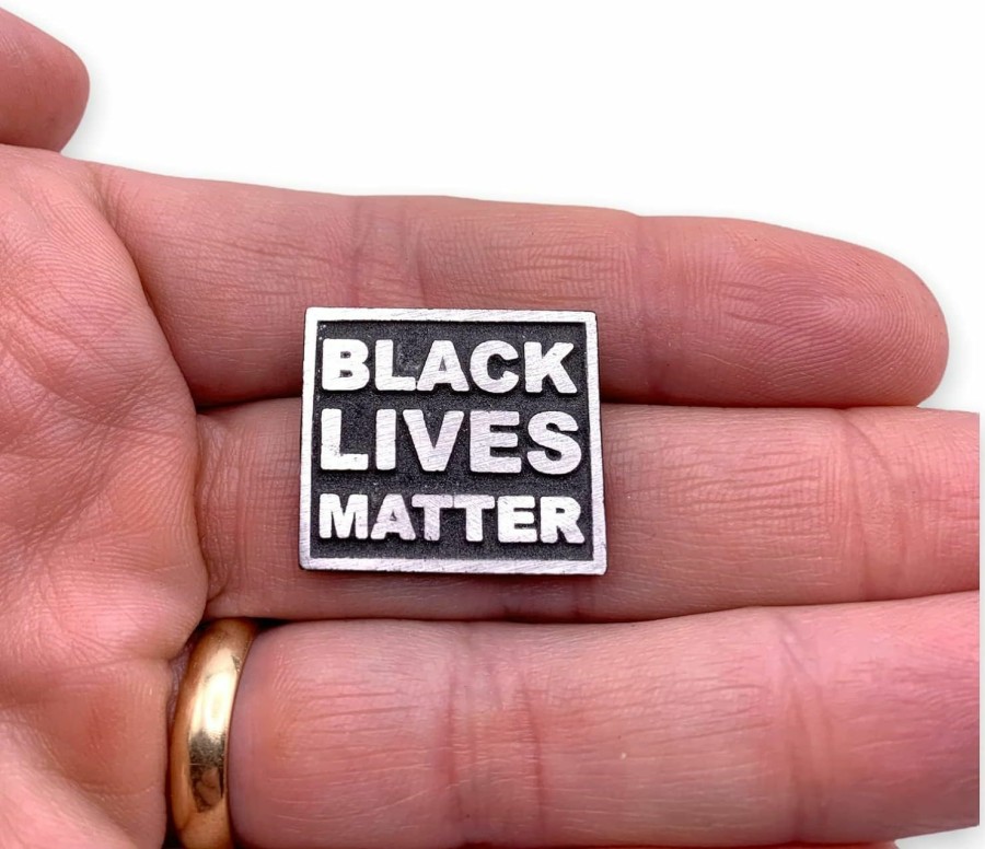 STOCKPINS Stockpins Black Lives Matter Blm Enamel Lapel Pin Made In Usa Best