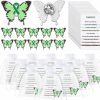 Harloon Harloon 50 Sets Mental Health Awareness Favors Butterfly With Ribbon Brooch Prevention Cancer Lapel Pins Favor With Inspirational Cards Organza Bags Clothing Pins For Party Favor Supplies Hot