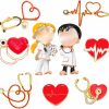 Inbagi 9 Pcs Medical Nurse Doctor Pins Stethoscope Brooch Pins Medicine Brooch Pin Stethoscope Brooch Medical Jewelry Nurse Gift For Medical Students Doctor Nurse Graduation Gifts (Cute Style) Clearance