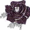 EVER FAITH Ever Faith Women'S Austrian Crystal Blooming Beautiful Rose Flower Brooch Wholesale