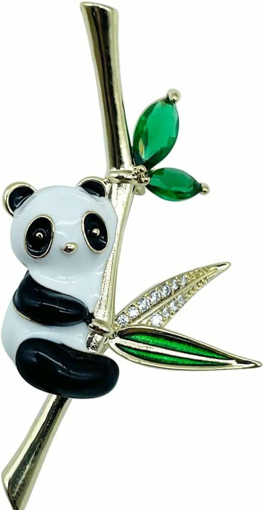 YUNBIAOSEN Panda Brooches Pin - Women'S Chest Brooch Costumes Brooch Jewelry Gifts Good Idea For Party, Dance, Wedding, Banquet (Panda Green Bamboo) Online