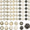 XhjzgcTech 120Pcs Brooch Buttons For Women, Mini Instant Buttons Pins,Assorted Brooch Pins, Pearl Rhinestones Shirt Lapel Brooch Pins, Cover Up Buttons Pins For Clothes Coat Dress Jeans Hat Bags Decor Online