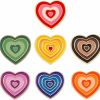 Tvoip Tvoip 7Pcs Rainbow Color Heart Enamel Pins Women'S Brooch Cute Rainbow Gradient Heart Shape Brooch Metal Pin Accessories Painted Badges Gay Cartoon Enamel Pin Jewelry Best