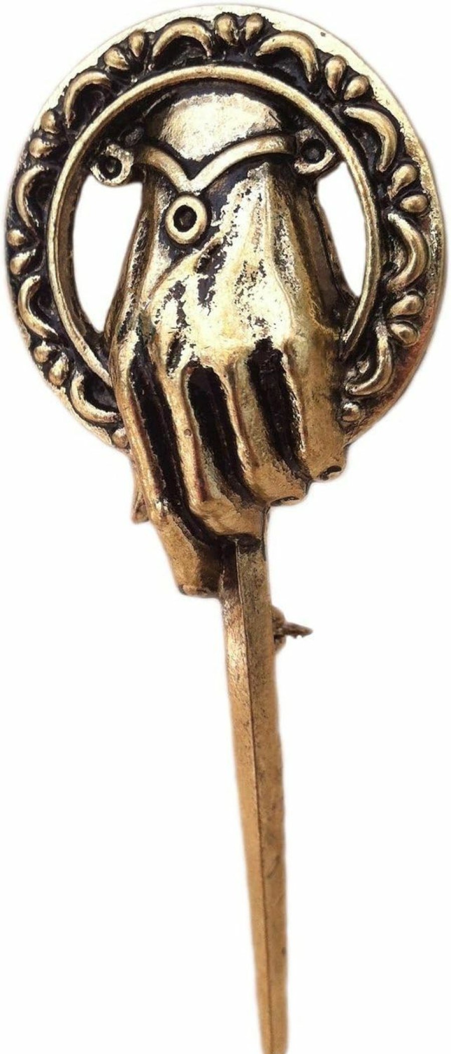 Game of Thrones Graceful Goods Got Antique Gold Tone Hand Of The King Brooch New