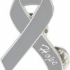 DANXYN Enamel Awareness Ribbon Lapel Pin 1.4" With Double Clutch Pin Back For Tie, Hat, Back Pack New