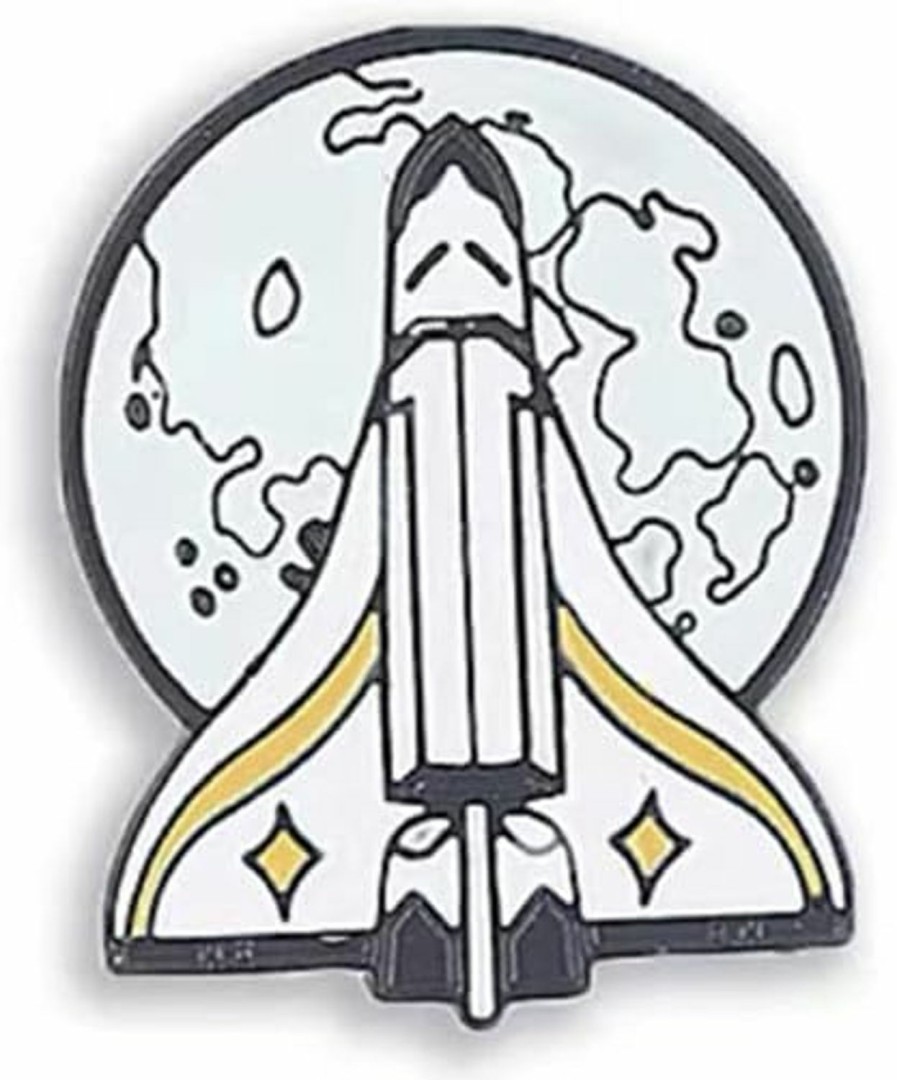 QUREZA The Last Of Us 2 Badge Ellie Brooch Rocket Ship Badge Fan Cosplay Jewelry Video Game Peripheral Gifts Drip Oil Painted Enamel Pins Suitable For Hats Jackets Canvas Bags Hot