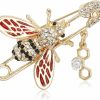 Gleamart Gleamart Butterfly Crystal Brooch Insect Animal Pin Badge For Women Clearance