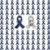 TSYMINQC 100 Pieces Dark Blue Ribbon Pins Child Abuse Awareness Colon Rectal Cancer Arthritis Awareness Enamel Lapel Brooches Online