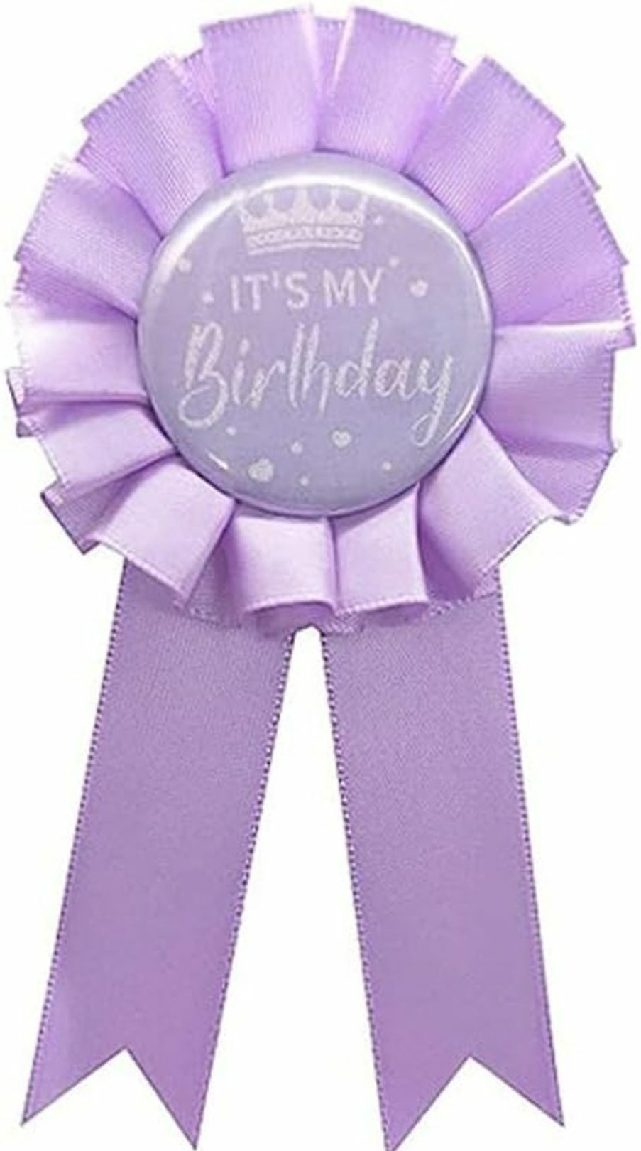 Fuqimanman2020 It'S My Birthday Ribbon Satin Fabric Happy Birthday Tinplate Badge Pin Colorful Award Rosette Badge Brooch Pin Party Decorations For Women Men Girls Boys Hot