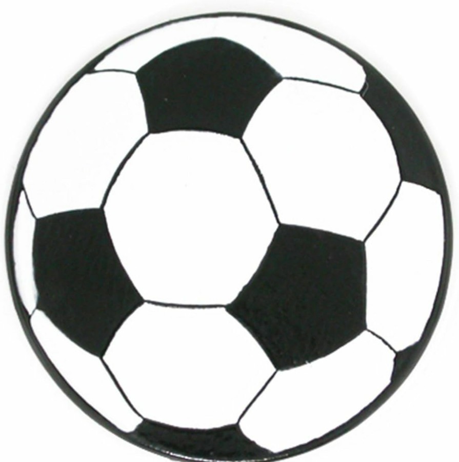 PinMart Pinmart'S Black And White Soccer Ball Sports Enamel Lapel Pin Clearance