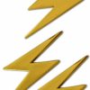 Novel Merk Novel Merk Lightning Bolt Electrician Lapel Pin, Hat Pin & Tie Tack Set - With Clutch Back Best