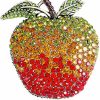 Dtja Rhinestone Apple Brooch Pin For Women Girls Fashion Large Crystal Fruit Christmas Eve School Graduation Statement Brooches Lapel Pins Cute Dress Accessories Xmas Festival Ornament Jewelry Gift Daughter Teacher Student Online