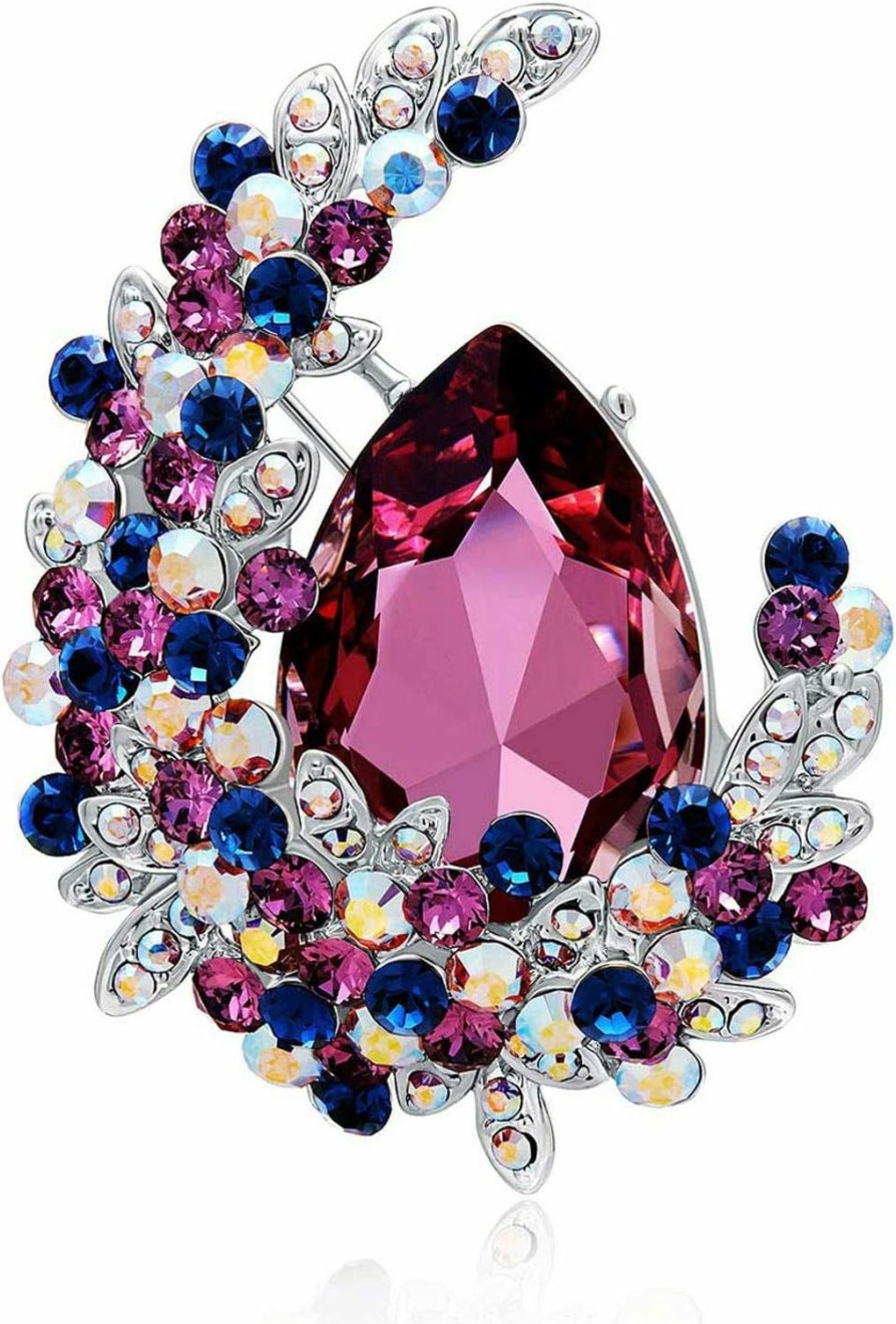 Amazon Brooches For Women, Fashion Rhinestone With Crystal Jewelry Women'S Brooches & Pins Christmas Gift Online