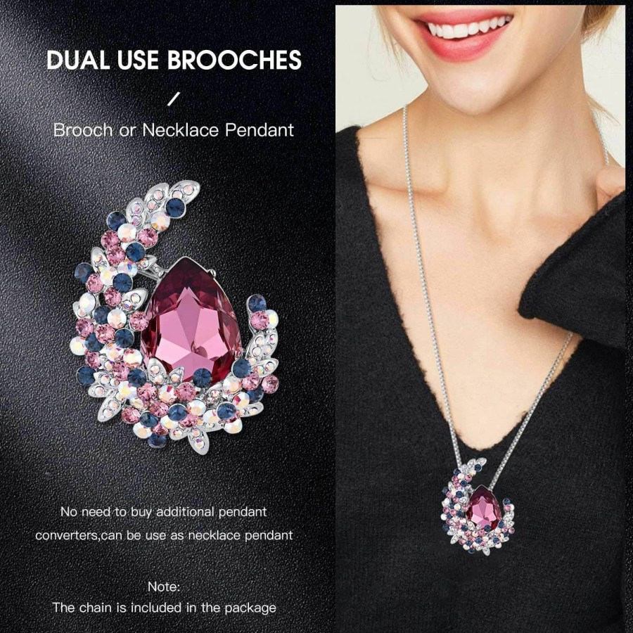 Amazon Brooches For Women, Fashion Rhinestone With Crystal Jewelry Women'S Brooches & Pins Christmas Gift Online