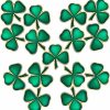 MTLEE Mtlee St. Patrick'S Day Pin Shamrock Lapel Pins Bulk Lucky 3 Leaf Clover Enamel Tie Brooches For Women Men Kids Hot