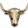 STOCKPINS Stockpins Texas Longhorn Steer Cattle Head Lapel Pin Lapel Pin Texas, Perfect For Hats And Backpacks, Cowboy Hat Pins, Backpack Pins And Button Pins Clearance