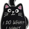 CUFTS Black Cat Enamel Lapel Pin Funny Cute Cat Enamel Pins For Backpacks Hat Bags Chrismas Birthday Gift Best