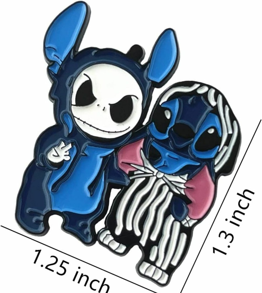 DEZHAN Horror Halloween Stith Pin, Cartoon Anime The Nightmare Before Christmas Pins New