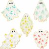 Gillna Lovely Ghost Enamel Lapel Pins Set, Cute Halloween Enamel Pins For Women Girl 5 Pieces Gothic Spirit Enamel Badges For Clothes Jackets Best