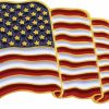 Anley Anley American Flag Lapel Pin - Waving Us Flag Pins Patriotic American Emblem - Exquisite Enamel & Vivid Color & Lightweight & Durable - 1 Pin And 10 Pins Clearance